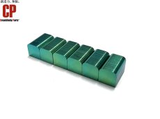 画像3: [Creatifinity Parts] チタン製 新仕様 旧仕様にも対応 インサートブロック 6個セット メタリックグリーン フロイドローズ等のFRT用アップグレードパーツ (3)