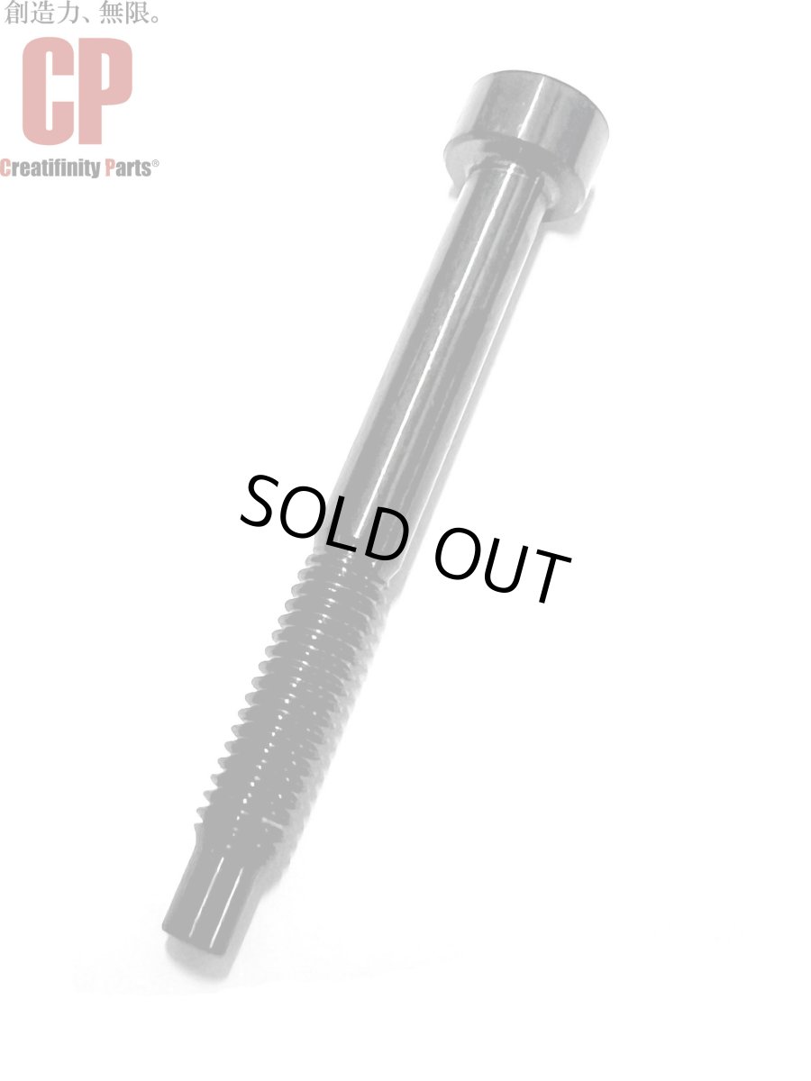 画像1: [Creatifinity Parts] チタン製 ショートタイプ 約40mm ストリングロックスクリュー 1本 メタリックブラック フロイドローズ等のFRT用アップグレードパーツ 落とし込み(リセス)に収まる (1)